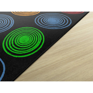 Circles Black & Multi Rugs