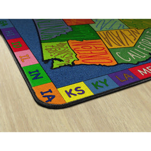 My America Doodle Map Rugs