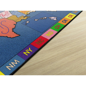 My America Doodle Map Rugs