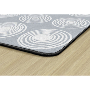 Circles Grey & White Rugs