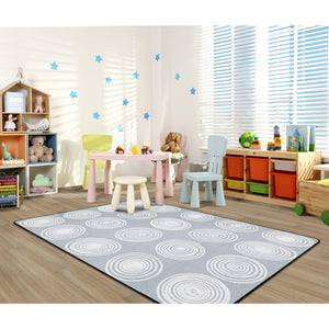 Circles Grey & White Rugs