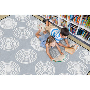 Circles Grey & White Rugs
