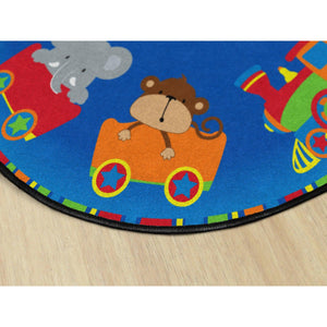Choo Choo Rug, 6' Round