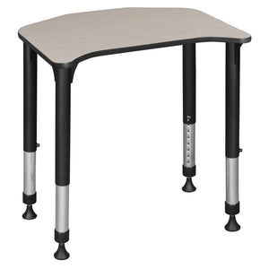 Ferris 26" x 24" Height Adjustable Collaborative School Desk