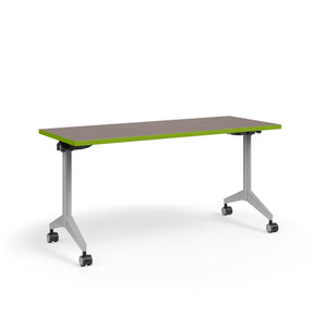 KI Pirouette Flip-Top/Nesting Rectangular Training Table, Fixed Height "T" Base (29" H), FREE SHIPPING