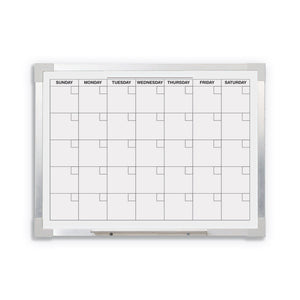 Flipside Products Aluminum Framed Magnetic Dry Erase Calendar Board, 18" x 24"