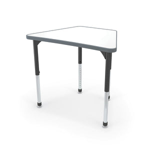Hierarchy Beam Desk + Porcelain Steel Dry Erase Whiteboard Top, 34.4" W x 23.9" D, LIFETIME WARRANTY