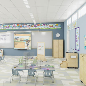 Jonti-Craft® Clean Hands Helper Portable Sink without Heater, 38" Counter, Plastic Sink