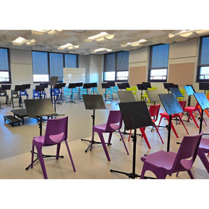 K-Seat Stackable Multi-Purpose Plastic Chair, 18" Seat Height