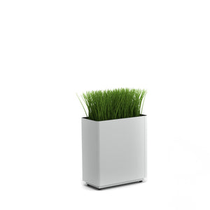 KASKAD® Indoor Painted Steel Rectangular Planter, 18" W x 9" D x 20" H