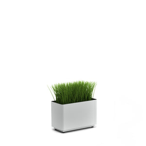 KASKAD® Indoor Painted Steel Rectangular Planter, 18" W x 9" D x 12" H