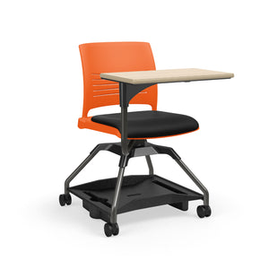 Learn2® Strive Mobile Seating with Laminate Worksurface, Poly Bookbag Rack Upholstered Seat/Polypropylene Back, FREE SHIPPING