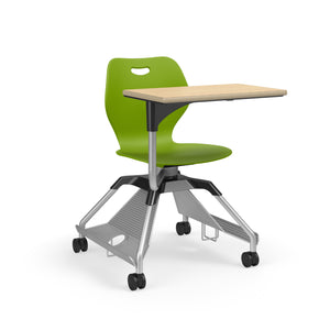Learn2® Intellect Wave Mobile Seating with Laminate Worksurface, Cup Holder/Accessory Rack, Polypropylene Seat and Back, FREE SHIPPING