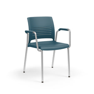 KI Strive Stacking 4-Leg Loop Arm Chair with Glides, Polypropylene Seat/Back, FREE SHIPPING
