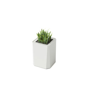 Kasta Indoor Medium Height Painted Steel Square Planter, 18" W x 18" D x 21-1/2" H