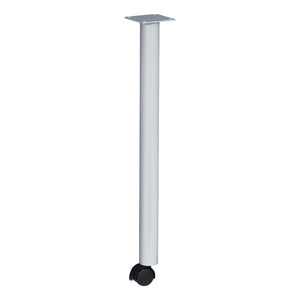Post Legs with Casters for PWS Series 24" Deep Tops, Casters, Black, 4-Pack
