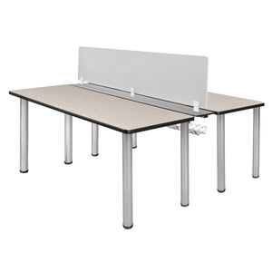 Kee 60" x 58" Benching Station with Privacy Divider