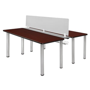 Kee 66" x 58" Benching Station with Privacy Divider