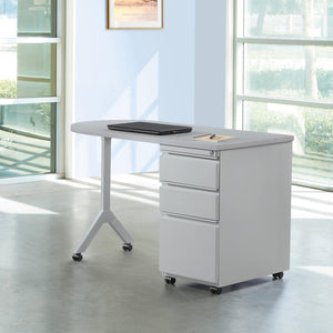 Mobile Metal Teachers Desk, 48" x 24"