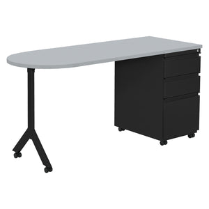 Mobile Metal Teachers Desk, 60" x 24"