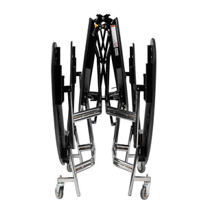 Mobile Cafeteria Table with Benches, 10' Elliptical, MDF Core, ProtectEdge, Chrome Frame