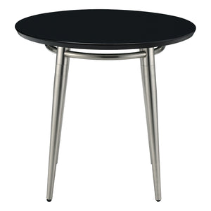 Brooklyn Round End Table with Black Top