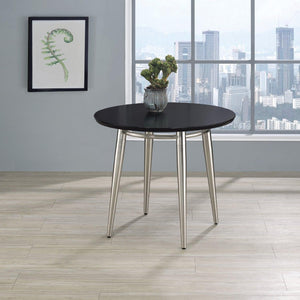 Brooklyn Round End Table with Black Top