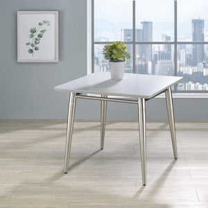 Brooklyn Square End Table with White Top