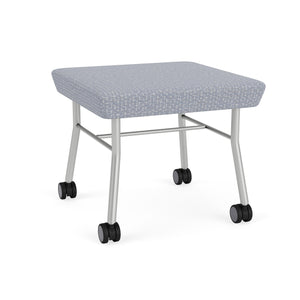 Mystic Guest Collection Reception Seating, Scooter with Casters, Designer Fabric Upholstery, FREE SHIPPING