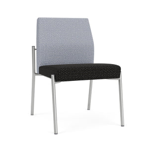 Mystic Guest Collection Reception Seating, Armless Guest Chair, Designer Fabric Upholstery, FREE SHIPPING