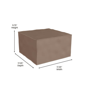Bright Beginnings Commercial Grade Modular Classroom Soft Seating, 1 Seater Chair/Ottoman, Neutral Vinyl
