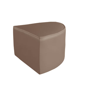 Bright Beginnings Commercial Grade Modular Classroom Soft Seating, Backless Corner Chair, Neutral Vinyl