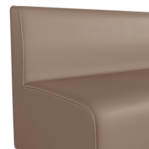 Bright Beginnings Commercial Grade Modular Classroom Soft Seating, Armless 2-Seater Sofa, Neutral Vinyl