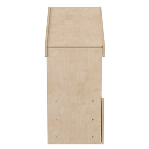 Bright Beginnings Commercial Grade Wooden Quiet Corner Reading Nook with Padded Soft Seating