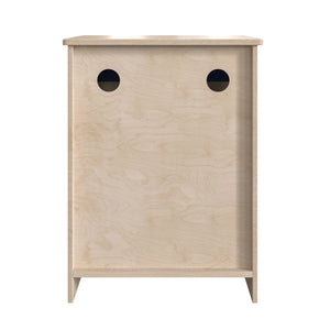 Bright Beginnings Commercial Grade Wooden Kid's Washing Machine with Integrated Storage and Turning Knobs