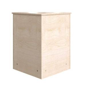 Bright Beginnings Commercial Grade Wooden Kid's Two Tier Corner Kitchen Cabinet