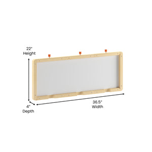 Bright Beginnings Commercial Grade Wooden Three Panel STEAM Wall System