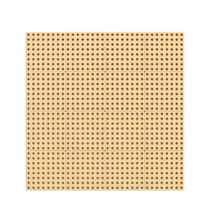 Bright Beginnings Commercial Grade Multipurpose Modular STEAM Wall Peg System Panel, 31.5"L x 31.5"H, Natural Finish