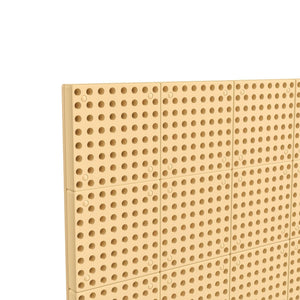 Bright Beginnings Commercial Grade Multipurpose Modular STEAM Wall Peg System Panel, 31.5"L x 47.2"H, Natural Finish