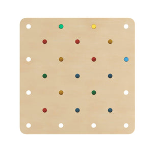 Bright Beginnings Commercial Grade Birch Plywood STEM Gear Building Busy Board, Natural/Multicolor