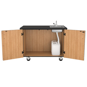 MSC Series Mobile Science Cabinet with Shelving, Chem-Res Top and Sink