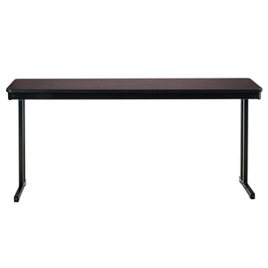 Max Seating Folding Training and Seminar Table with Cantilever Legs, 18" x 48", High Pressure Laminate Top with Particleboard Core/PVC Edge Banding
