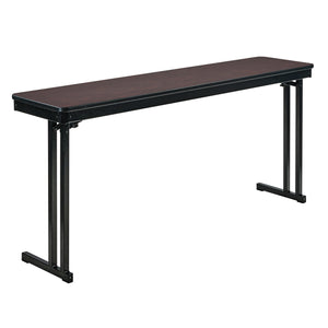 Max Seating Folding Training and Seminar Table with Cantilever Legs, 18" x 48", High Pressure Laminate Top with Particleboard Core/PVC Edge Banding
