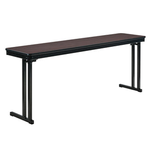 Max Seating Folding Training and Seminar Table with Cantilever Legs, 18" x 72", High Pressure Laminate Top with Particleboard Core/PVC Edge Banding