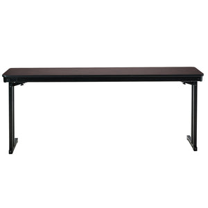 Max Seating Folding Training and Seminar Table with Cantilever Legs, 18" x 72", High Pressure Laminate Top with Particleboard Core/PVC Edge Banding