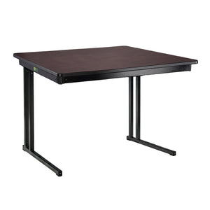 Max Seating Folding Training and Seminar Table with Cantilever Legs, 24" x 48", High Pressure Laminate Top with Particleboard Core/PVC Edge Banding