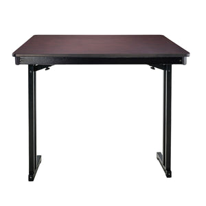 Max Seating Folding Training and Seminar Table with Cantilever Legs, 24" x 48", High Pressure Laminate Top with Particleboard Core/PVC Edge Banding