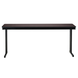 Max Seating Folding Training and Seminar Table with Cantilever Legs, 24" x 72", High Pressure Laminate Top with Particleboard Core/PVC Edge Banding