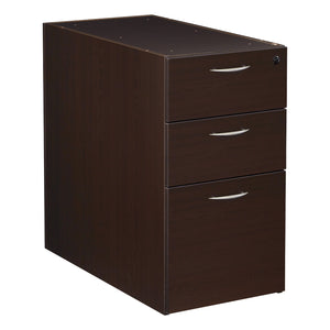 Napa StepFront Box/Box/File Pedestal for 30" Deep Desktops, 15.25" x 29.75" x 28" H