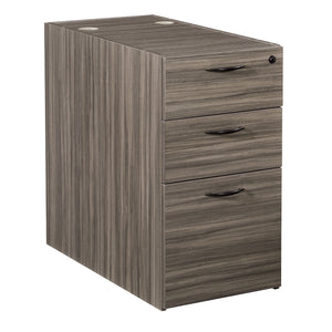 Napa StepFront Box/Box/File Pedestal for 30" Deep Desktops, 15.25" x 29.75" x 28" H